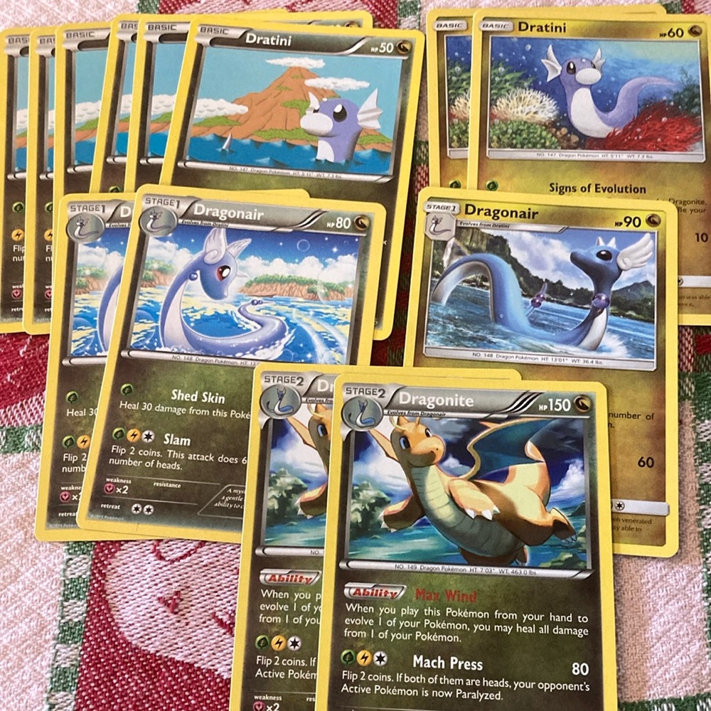 Pokemon TCG Dratini/Dragonair/Dragonite Bundle (13 Cards)